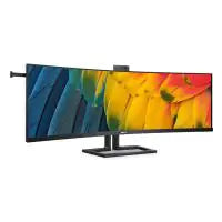 Philips 44.5in QHD Dual W-LED VA 75Hz Adaptive Sync SuperWide Curved Business Monitor with Webcam (45B1U6900CH)