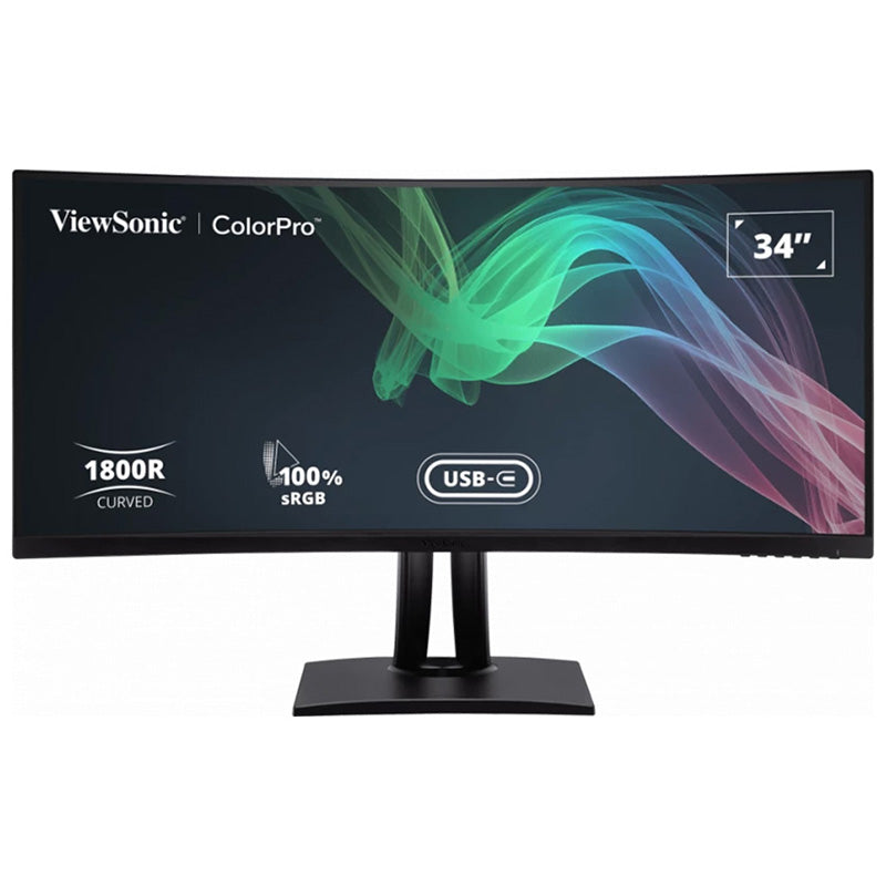 ViewSonic 34in WQHD 100Hz VA Curved Docking Monitor