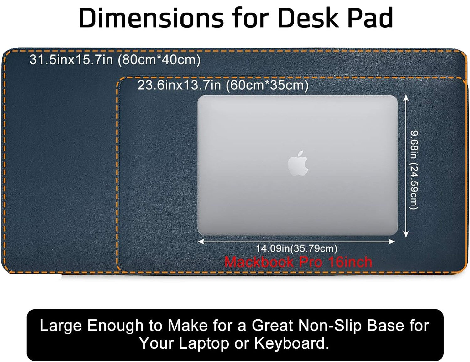 Dual-Sided Multifunctional Office Desk Pad, Waterproof Desk Mat Protector, Leather Desk Pad for Wrting, Large Desk Pad for Keyboard and Mouse