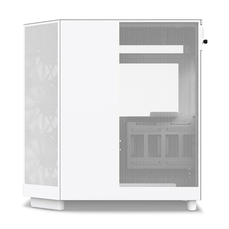 NZXT H6 Flow Compact Dual Chamber TG Mid Tower ATX Case - Matte White