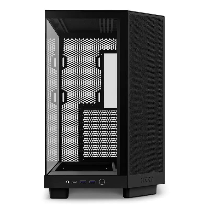 NZXT H6 Flow Compact Dual Chamber TG Mid Tower ATX Case - Matte Black