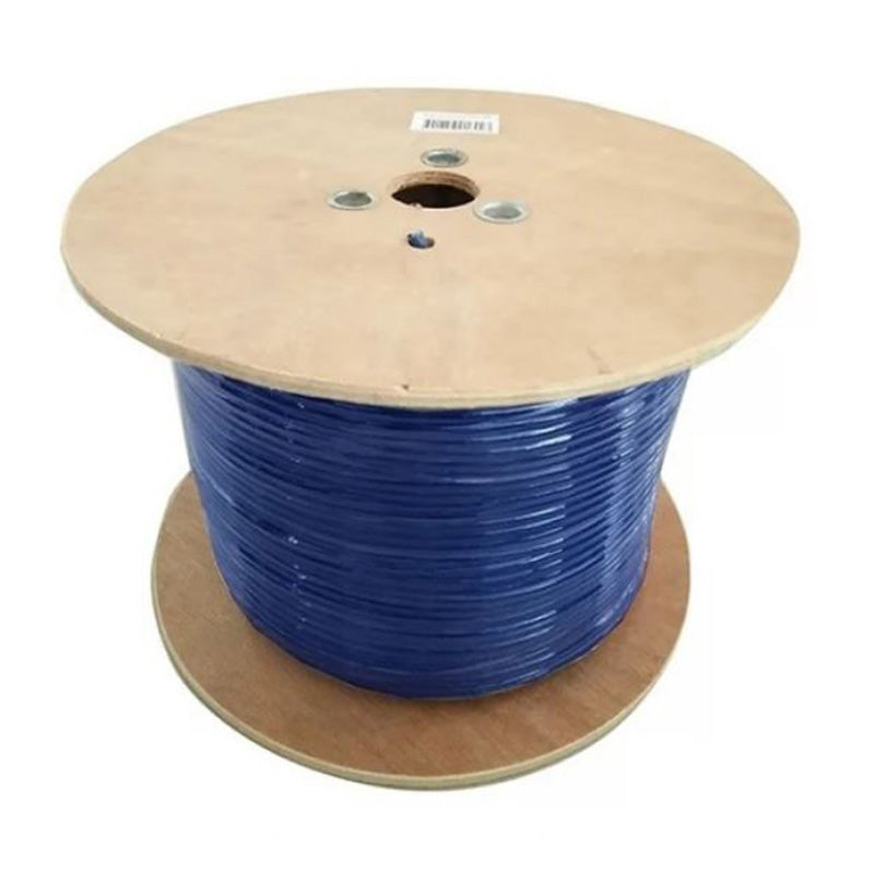 8Ware CAT 6 Blue Cable Roll with Wooden Reel - 350m