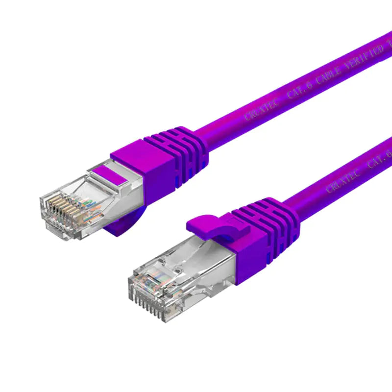 Cruxtec RC6-020-PU CAT6 10GbE Ethernet Cable Purple 2m