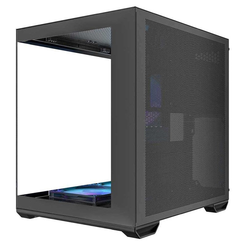 Okinos Mirage 4 TG ARGB Mini-Tower mATX Case - Black