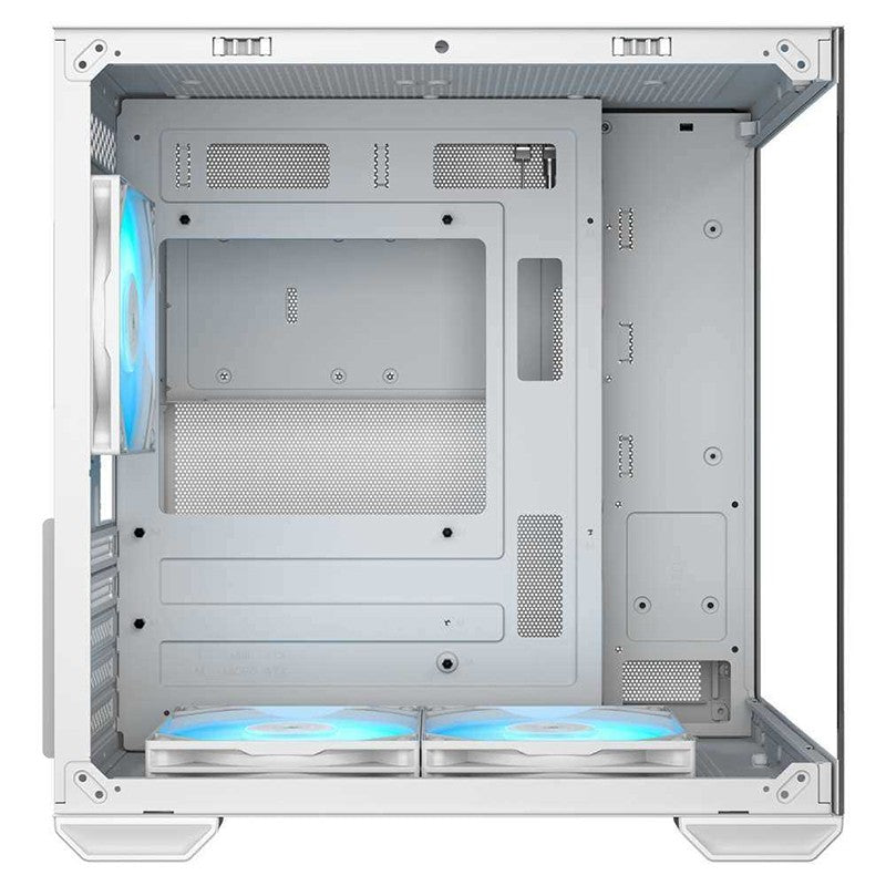 Okinos Mirage 4 TG ARGB Mini-Tower mATX Case - White