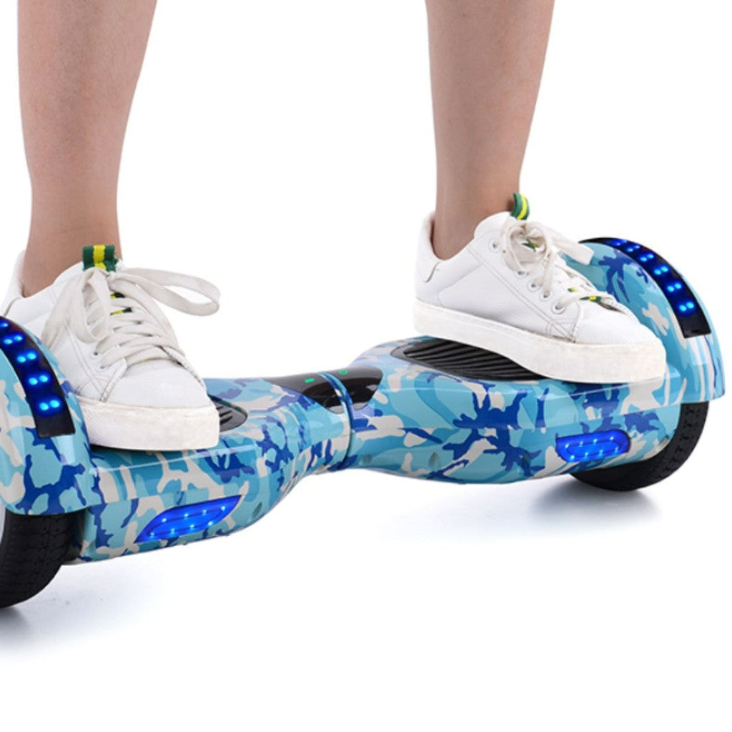 Funado Smart-S W1 Hoverboard Bluetooth Speaker Self Balancing Scooter Camouflage Blue