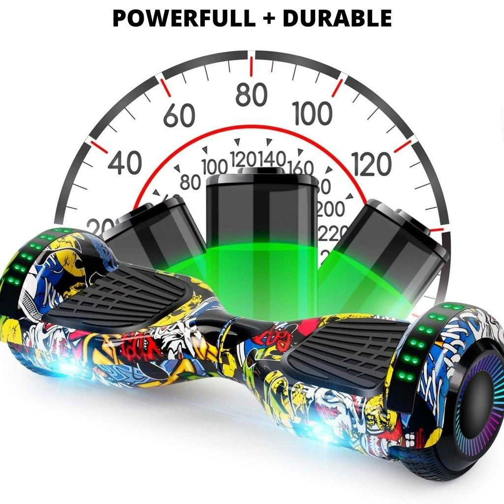 Funado Smart-S W1 Hoverboard Bluetooth Speaker Self Balancing Scooter Hip-Hop Graffiti