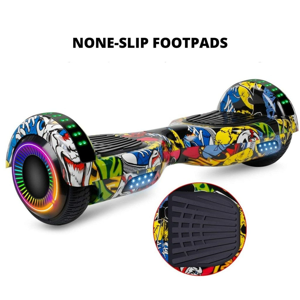 Funado Smart-S W1 Hoverboard Bluetooth Speaker Self Balancing Scooter Hip-Hop Graffiti
