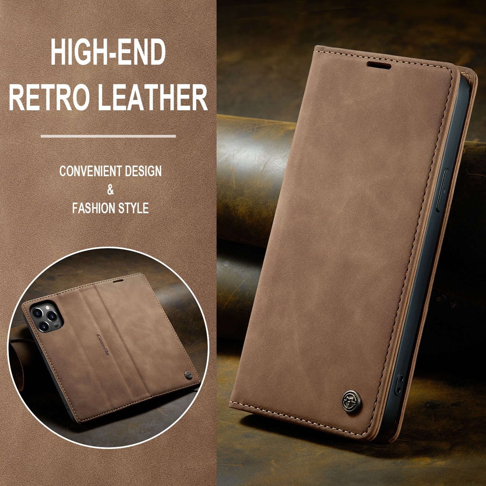 Leather Mobile Phone Case For iPhone15 Pro Max