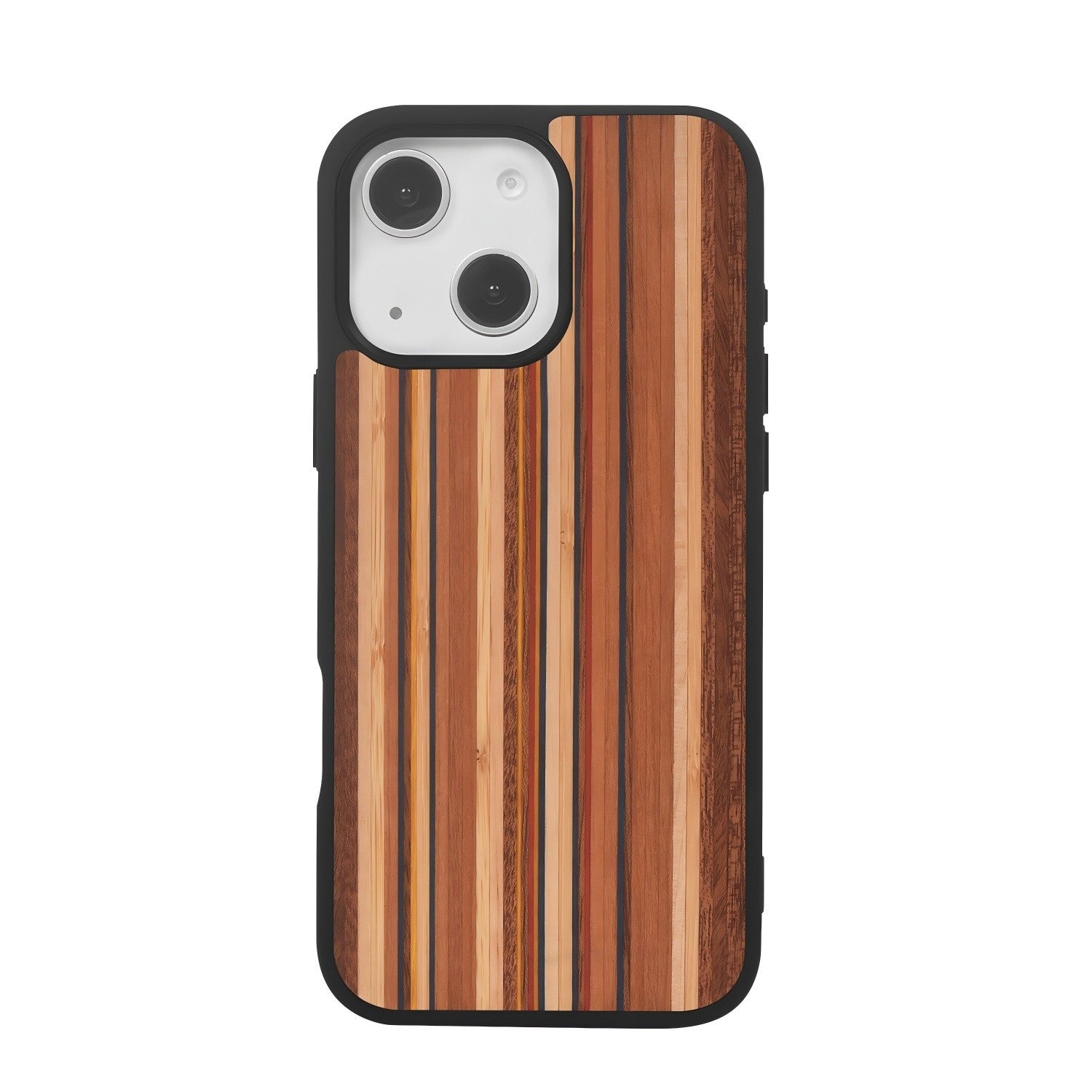 for iPhone 15 Plus Magnetic Wood Case. Unique & Classy Shockproof Protective Cover. Compatible with MagSafe Magnetic Charging.