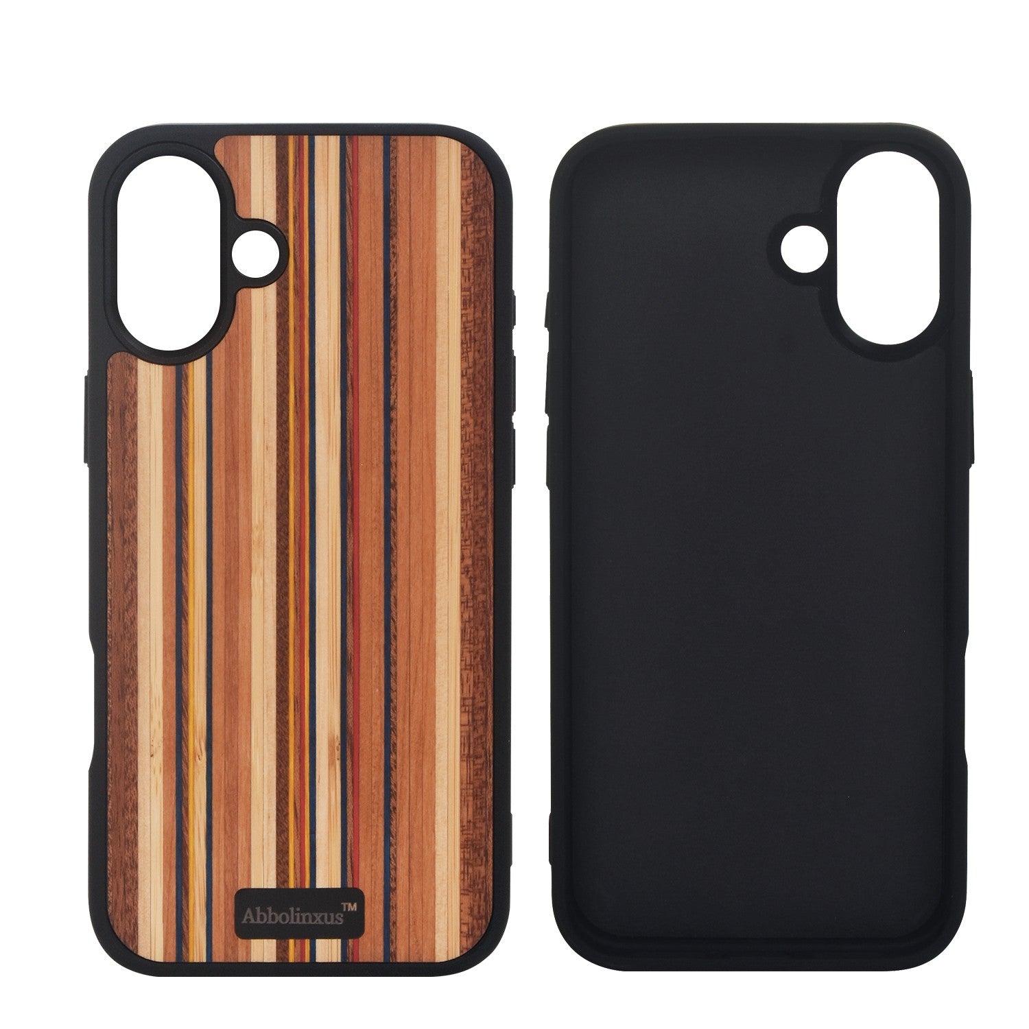 for iPhone 16 Magnetic Wood Case. Unique & Classy Shockproof Protective Cover. Compatible with MagSafe Magnetic Charging. (Color Wood, iPhone 16