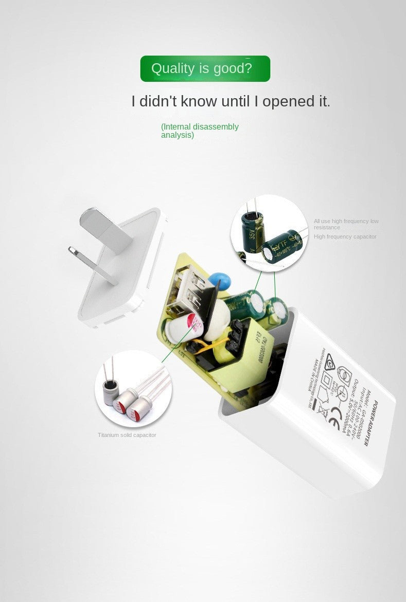 USB Charger For iPhone Samsung Xiaomi Poco Mobile Phone Charger Power Adapter USB Chargeur 5V2A SAA certification White