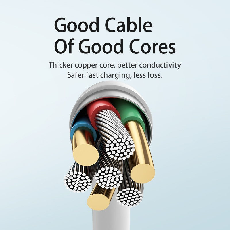 MOREJOY Remax 5A Super Fast Charging and Data TransmissionCable 1M A to C Cable Wihte