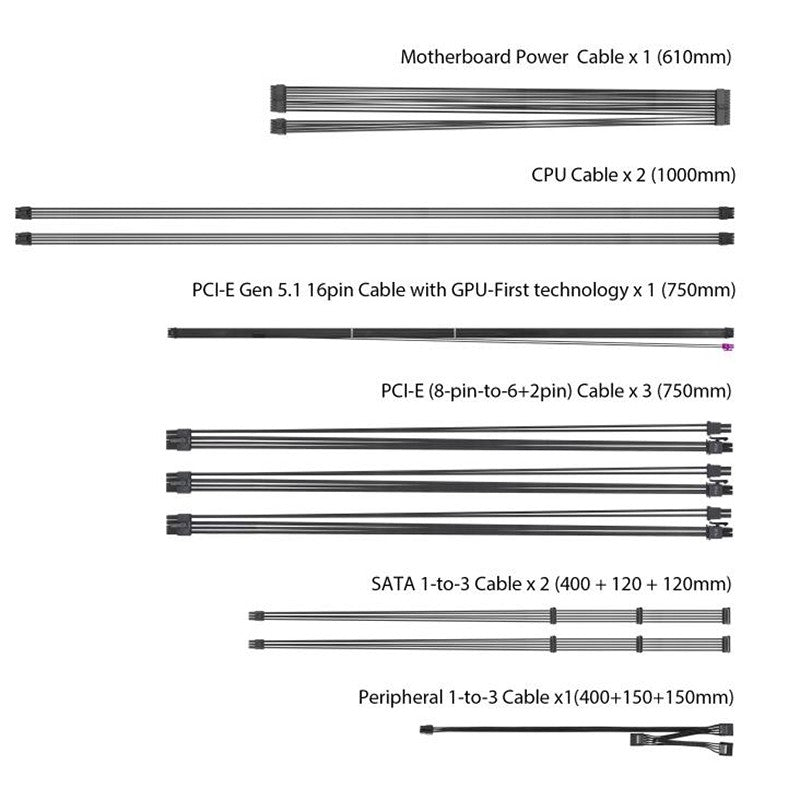 Asus ROG Strix 850W 80+ Platinum PCIe 5.1 ATX 3.1 Power Supply - Black