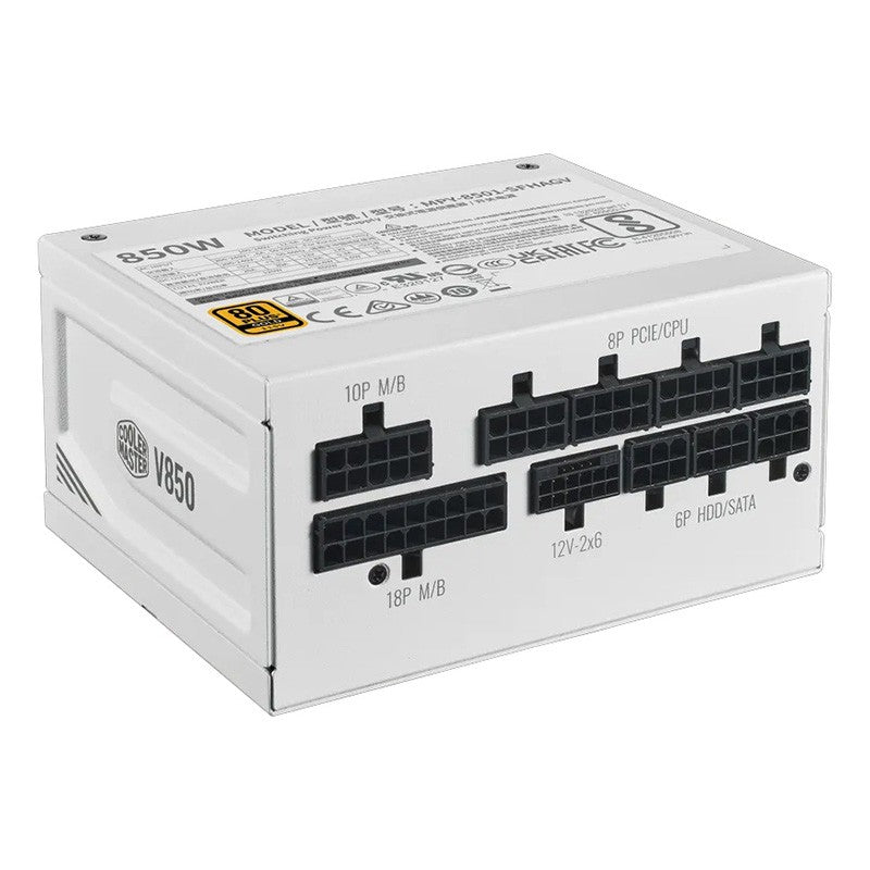 Cooler Master 850W V SFX Gold 80+ Gold Fully Modular ATX 3.1 Power Supply - White
