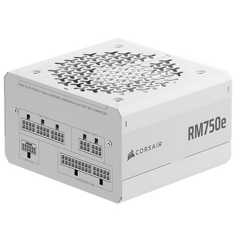 Corsair 750W RM750e Cybenetics Gold Fully Modular ATX 3.1 Power Supply - White