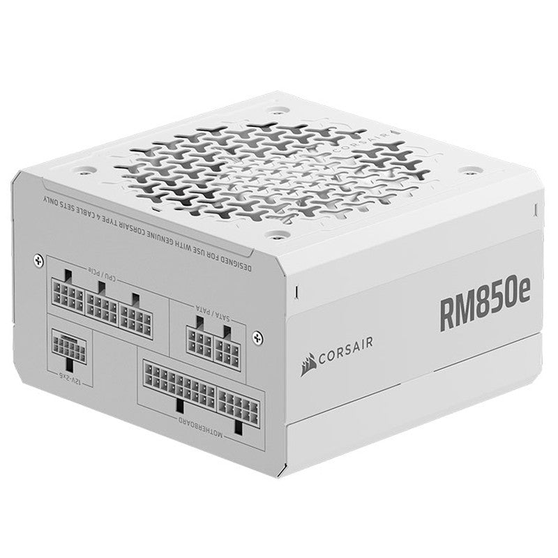 Corsair 850W RM850e Cybenetics Gold Fully Modular ATX 3.1 Power Supply - White