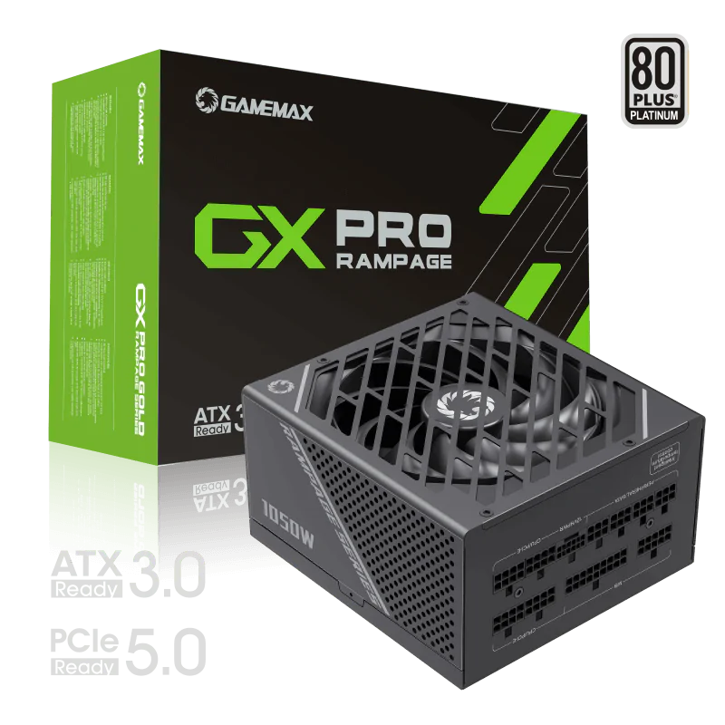 Gamemax GX-1050 PRO BK 80+Platinum 1050W Power Supply ATX3.0 PCIE5.0