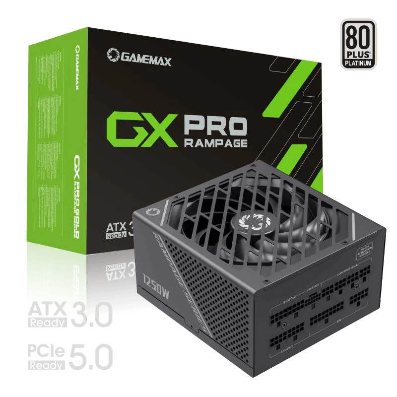 Gamemax GX-1250 PRO BK 1250W 80+Platinum Power Supply ATX3.0 PCIE5.0