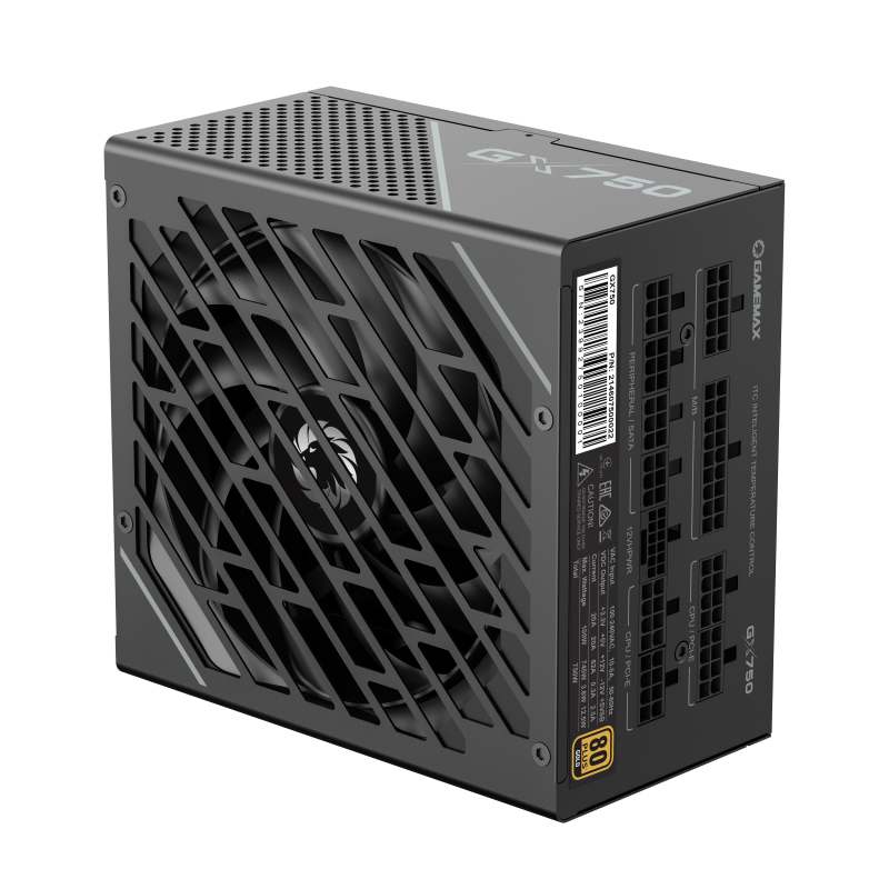 Gamemax GX-750 PRO BK 750W 80+Gold Power Supply ATX3.0 PCIE5.0