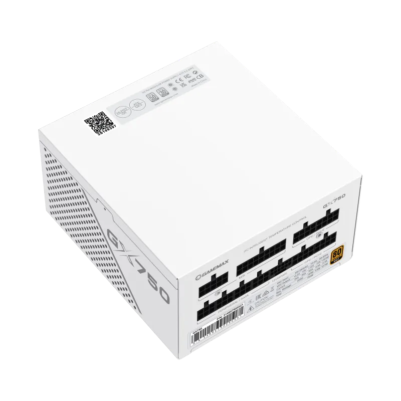 Gamemax GX-750 PRO White 750W 80+Gold Power Supply ATX3.0 PCIE5.0