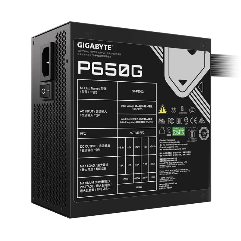 Gigabyte 650W 80+ Gold ATX Power Supply
