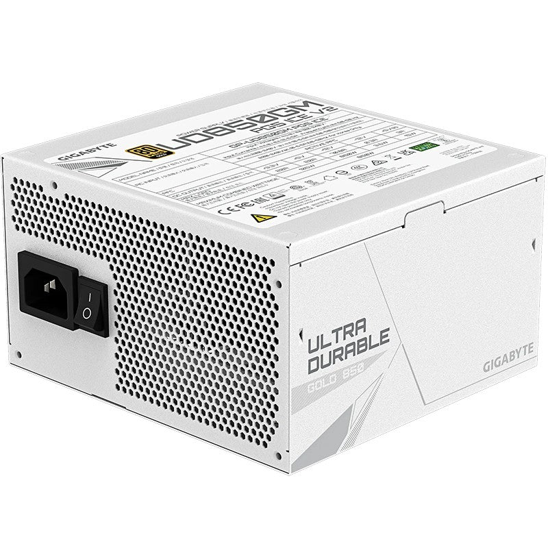 Gigabyte 850W UD850GM PG5 ICE 80+ Gold Fully Modular PCIe Gen 5.1 ATX 3.1 Power Supply