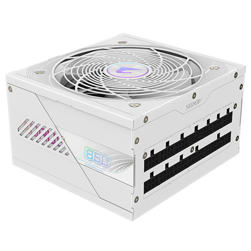 Gigabyte AORUS ELITE 850W 80+ Platinum Modular PCIe 5.0 ATX 3.0 Power Supply - Ice Edition