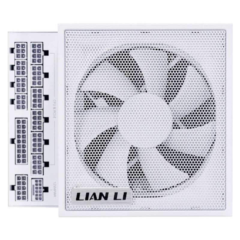 Lian Li 1000W EG1000.WE 80+ Platinum T-Shape ATX Power Supply with 4 Port USB Hub - White