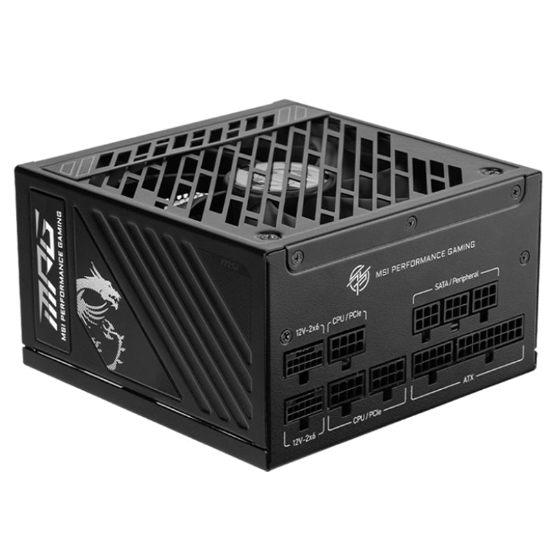 MSI 1000W MPG A1000GS PCIE5 80+ Gold Fully Modular PCIe 5.1 ATX 3.1 Power Supply