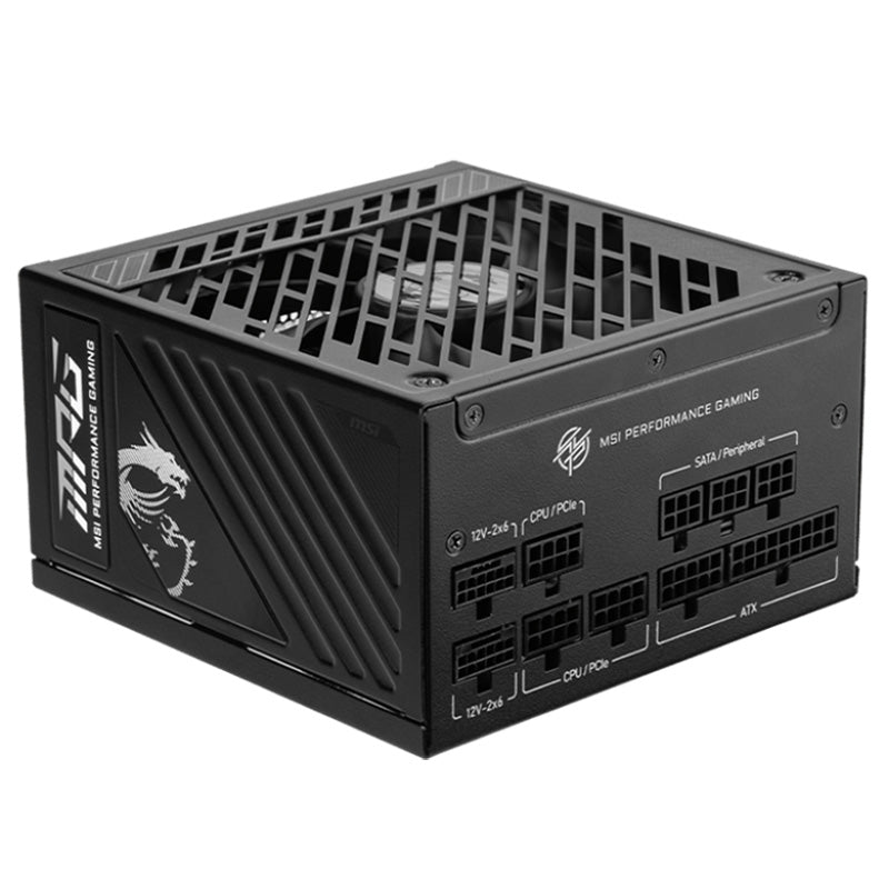 MSI 1250W MPG A1250GS PCIE5 80+ Gold Fully Modular PCIE 5.1 ATX 3.1 Power Supply