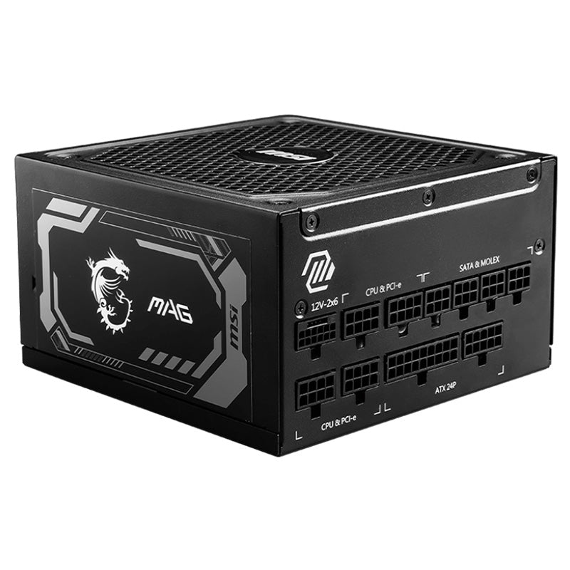 MSI MAG 1250W 80+ Gold ATX 3.1 PCIe 5.1 Power Supply
