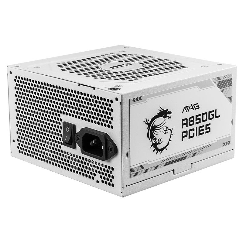 MSI MAG A850GL 850W 80+ Gold ATX Power Supply - White