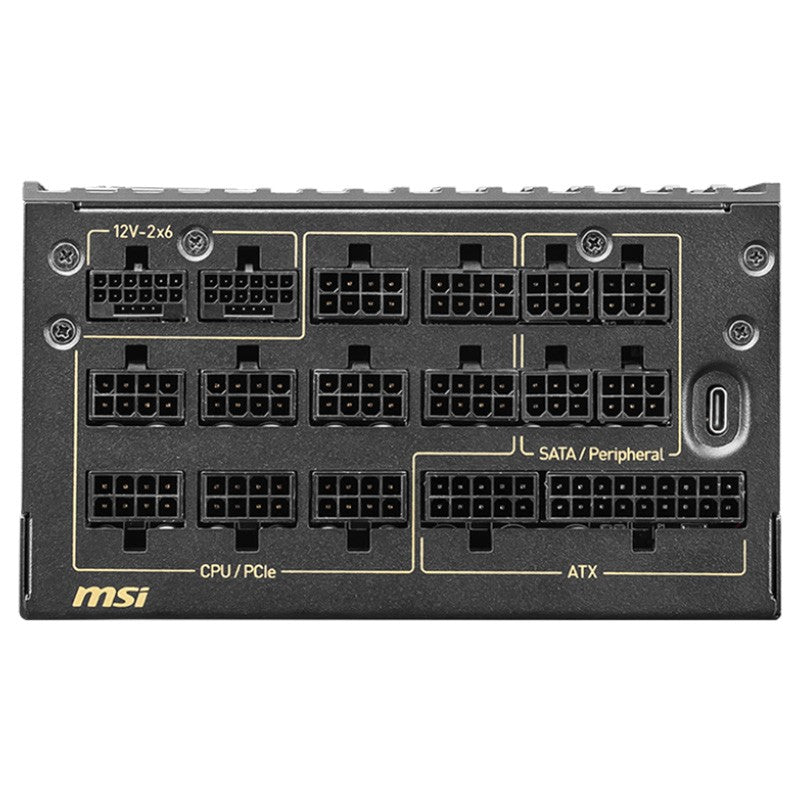 MSI MEG 1600W Ai1600T PCIE5 80+ Titanium Fully Modular ATX Power Supply