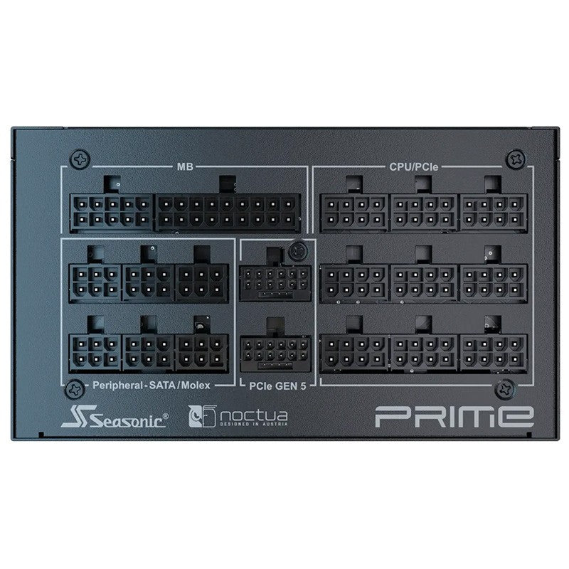 Seasonic Prime TX-1600 1600W 80+ Titanium Fully Modular ATX 3.1 Power Supply - Noctua Edition