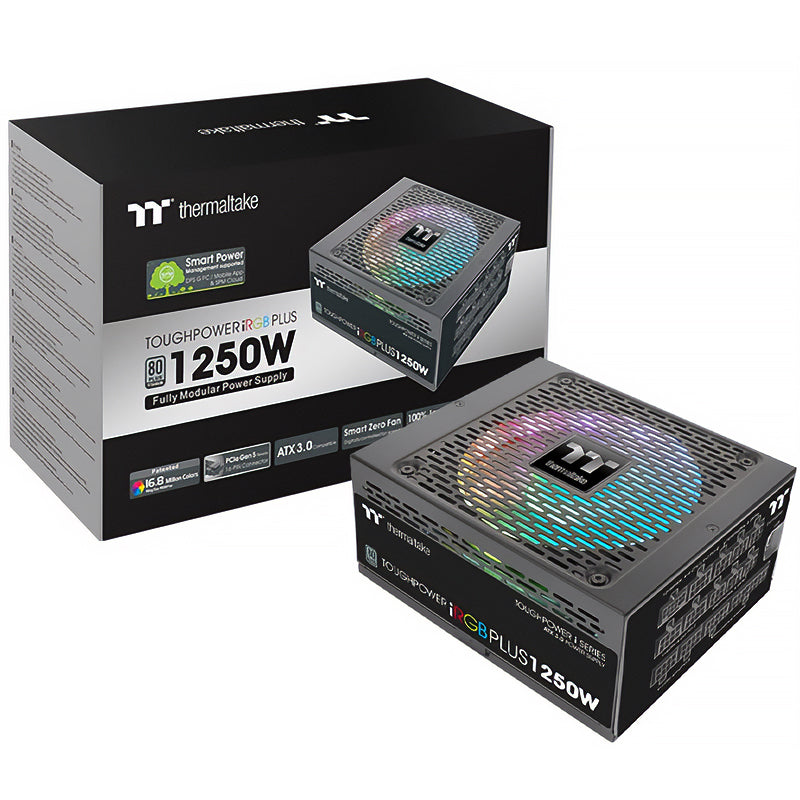 Thermaltake 1250W Toughpower iRGB PLUS 80+ Titanium PCIe5 ATX 3.0 Power Supply