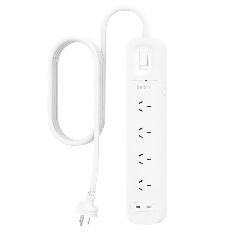 Belkin SurgePro 4-Outlet Surge Protector with Dual USB-C 30W