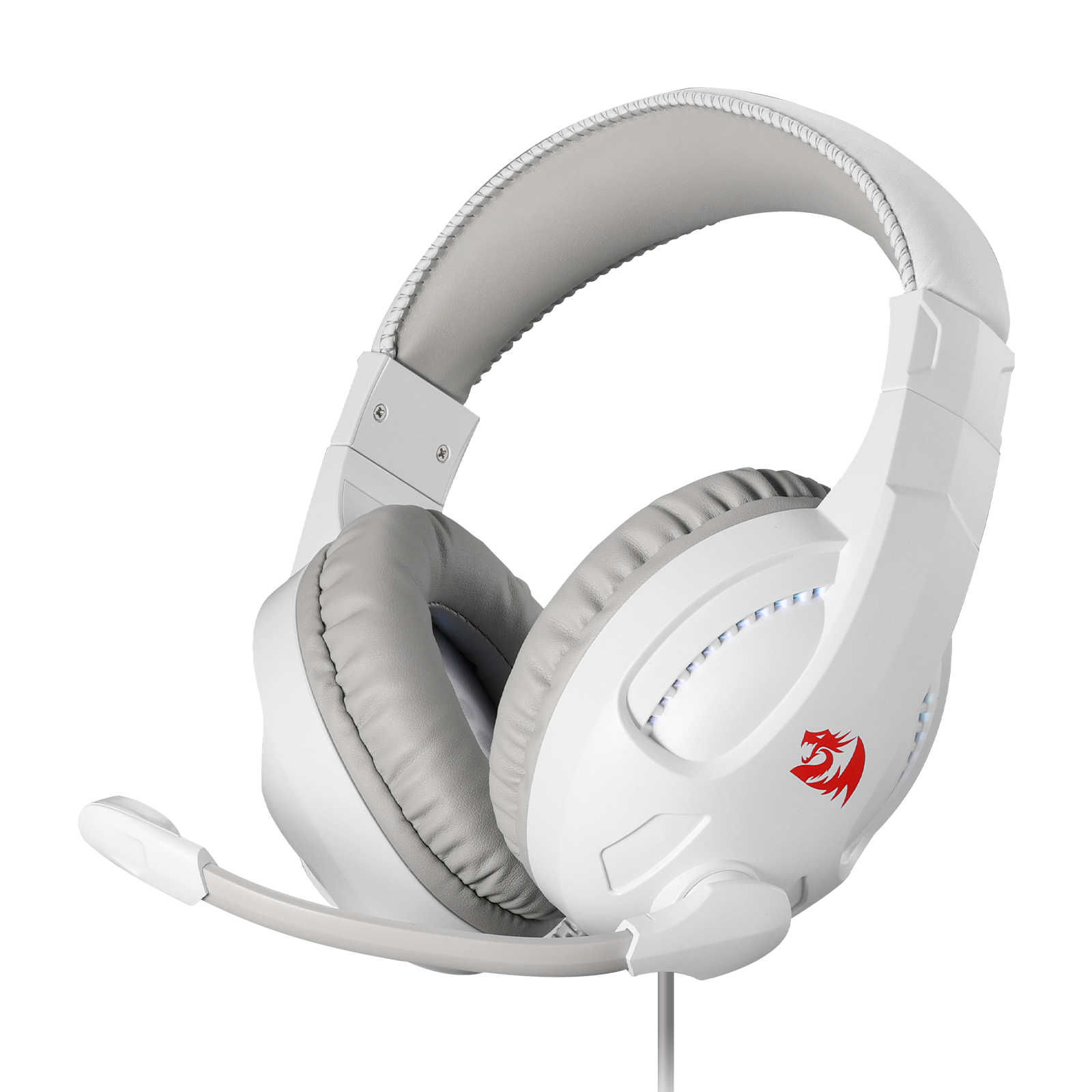 Redragon H211 Cronus White Wired Gaming Headset, Stereo Surround Sound, 40 mm Drivers, Over-Ear Headphones Works for PC/PS5/XBOX/NS