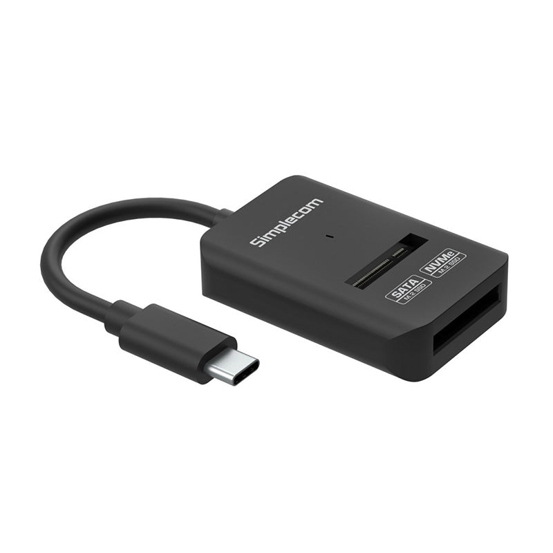 Simplecom NVMe SATA Dual Protocol M.2 SSD to USB-C Adapter Converter