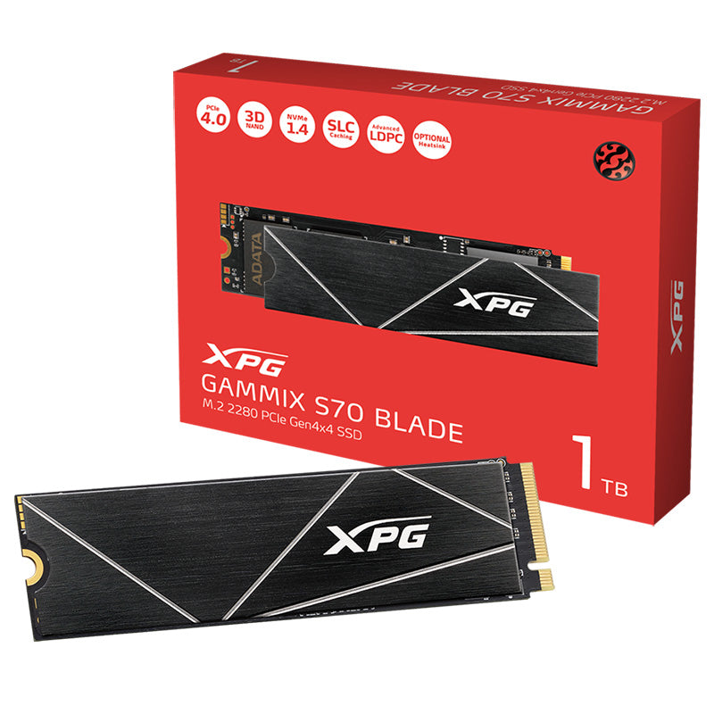 ADATA Gammix S70 Blade 1TB 2280 PCIe Gen4 M.2 NVMe SSD
