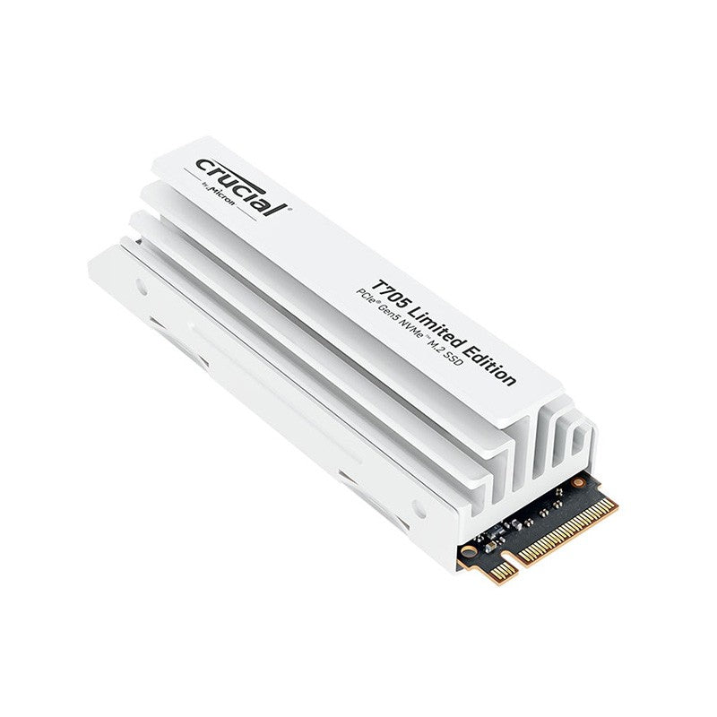 Crucial T705 2TB CT2000T705SSD5A PCIe 5.0 M.2 NVMe SSD with Limited Edition White Heatsink