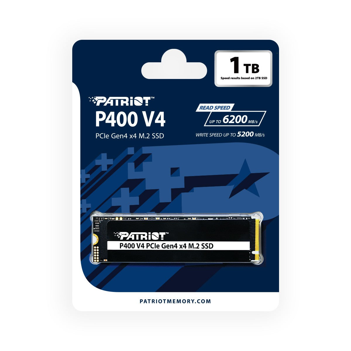 PATRIOT MEMORY P400 V4 M.2 PCIe Gen 4 x4 1TB NVMe SSD, Solid State Drive