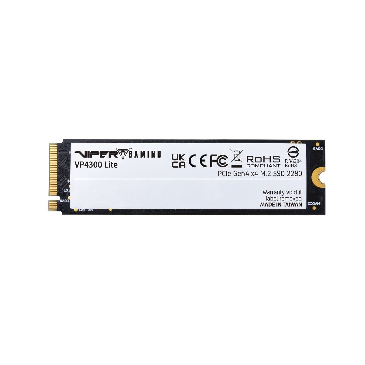 PATRIOT MEMORY  VP4300 Lite 4TB M.2 2280 NVMe Gen4x4 SSD, Compatible with PS5 - VP4300L4TBM28H [R/W up to 7,400/6,400 MB/s]