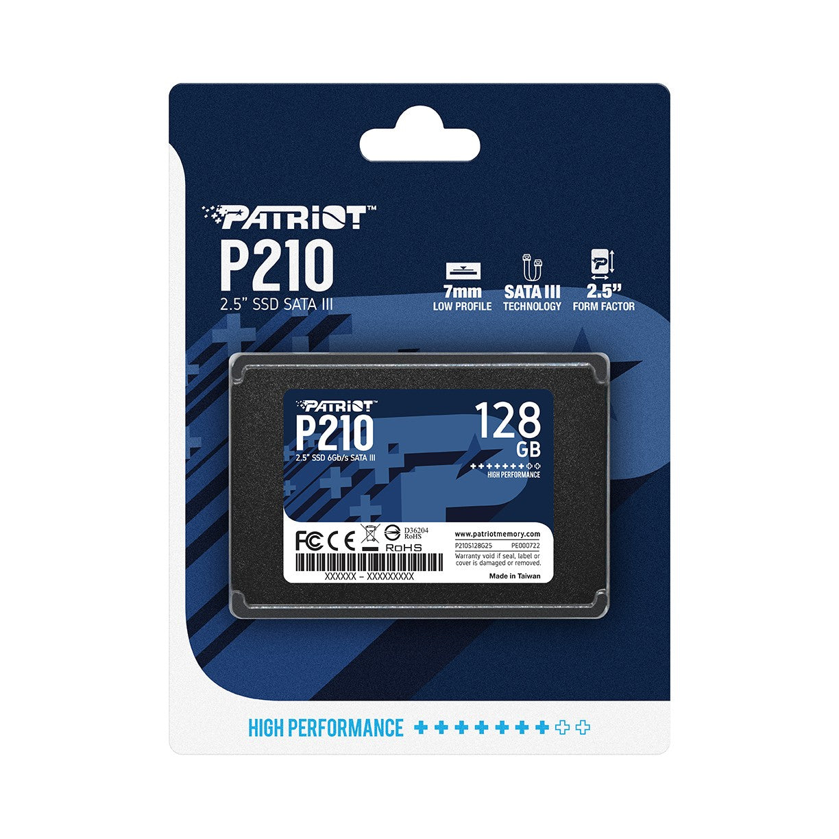 PATRIOT MEMORY P210 SSD 128GB SATA 3 Internal Solid State Drive 2.5