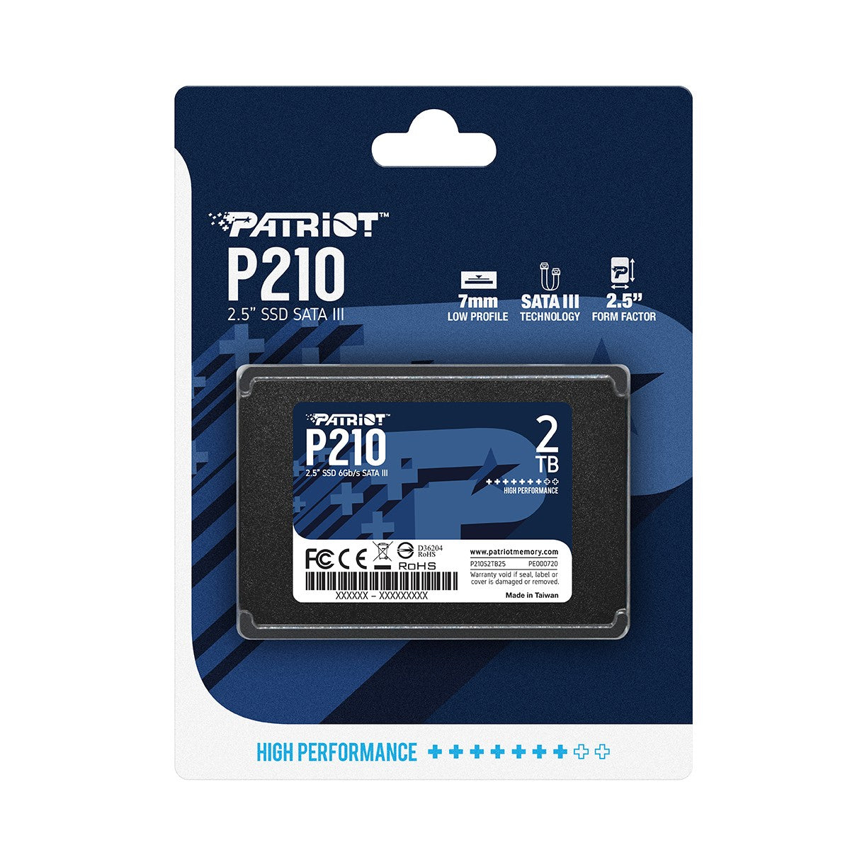 PATRIOT MEMORY P210 SSD 2TB SATA 3 Internal Solid State Drive 2.5