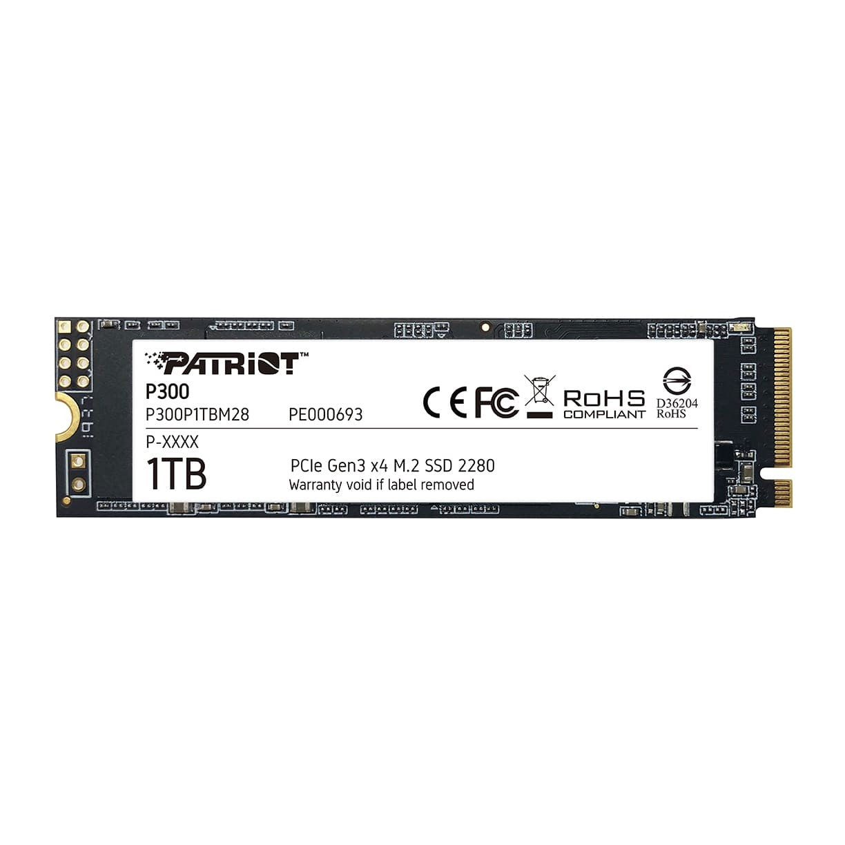 PATRIOT MEMORY P300 M.2 2280 GEN3X4 NVMe 1TB SSD