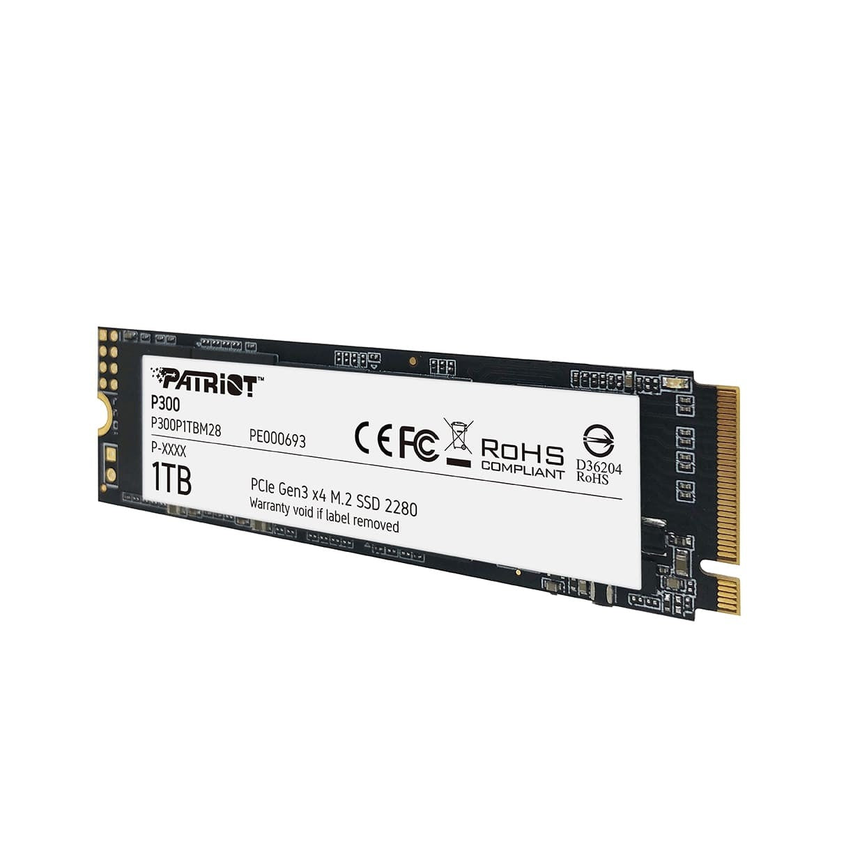 PATRIOT MEMORY P300 M.2 2280 GEN3X4 NVMe 1TB SSD