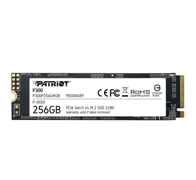 PATRIOT MEMORY P300 M.2 2280 GEN3X4 NVMe 256GB SSD