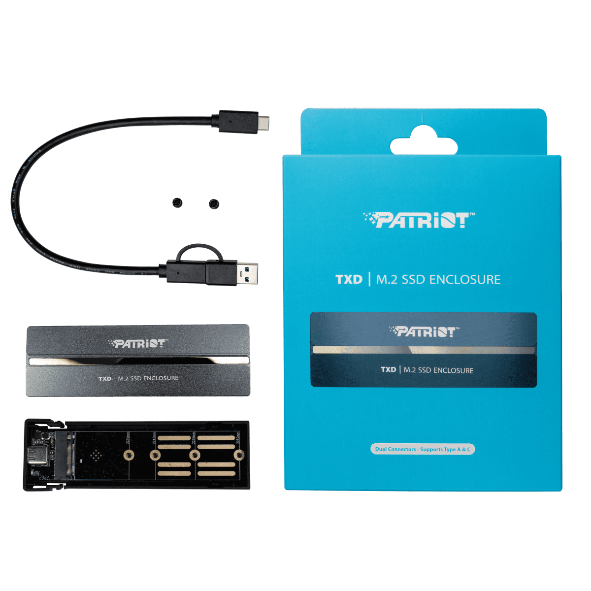 PATRIOT MEMORY TXD PCIe M.2 2280 USB 3.2 Gen2 SSD ENCLOSURE