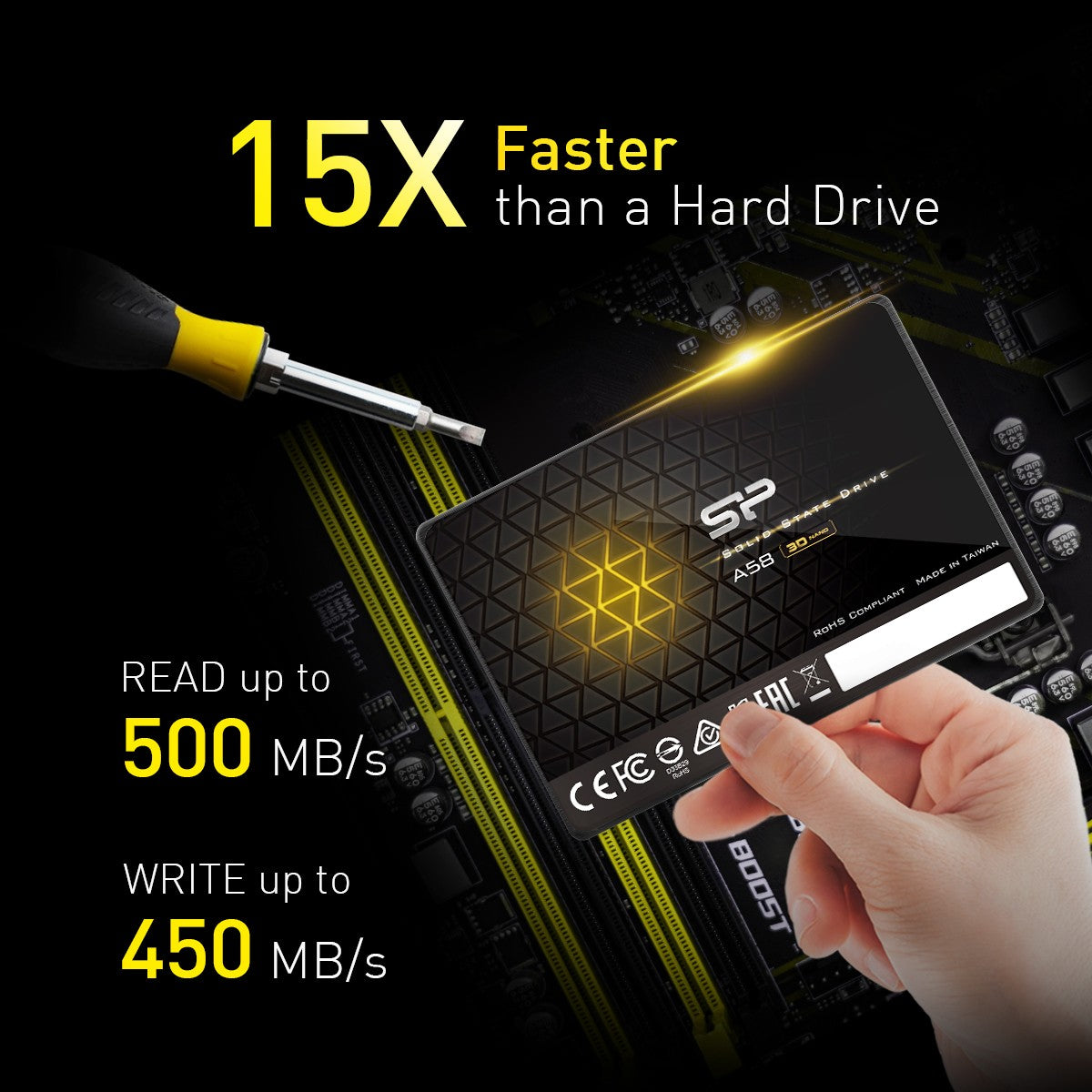 SP Silicon Power Ace A58 4TB 3D NAND 2.5inch SATA III SSD